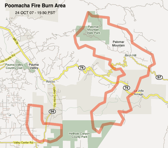 Poomacha Fire – 15:30 Update