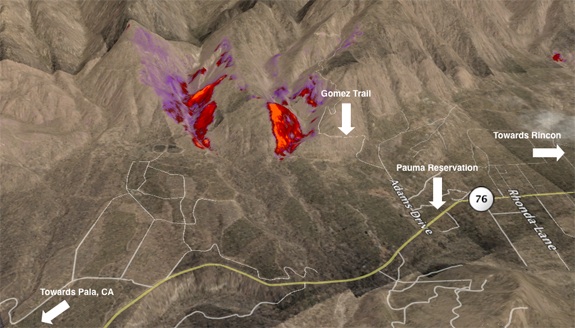 Poomacha Fire Update – 1220 PDT