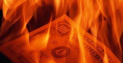 Money Burning In The Fires Of Deflation