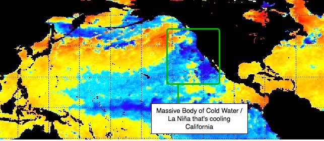 San Diego’s Cold Summer – Massive La Niña